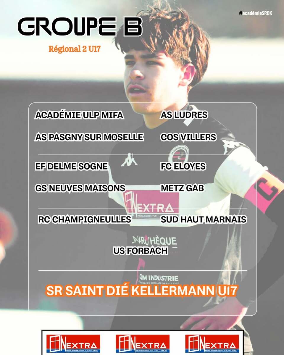 LE GROUPE B POUR LES U17 REGIONAL 2