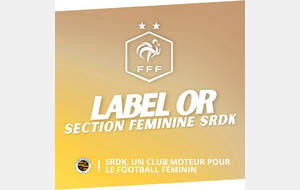 LABEL OR POUR LA SECTION FEMININE