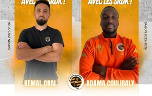 ADAMA COULIBALY ET KEMAL ORAL, EDUCATEURS DE LA TEAM U6/U7