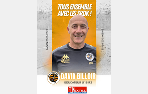 DAVID BILLOIR EDUCATEUR DE LA TEAM U16 R2