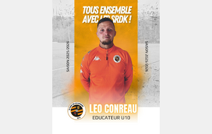 LEO CONREAU EDUCATEUR DE LA TEAM U10