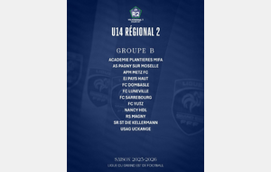 LE GROUPE B POUR LA TEAM U14 R2