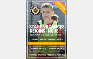 INSCRIPTION  STAGE  VACANCES AVRIL