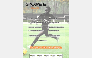 LE GROUPE E POUR LES U14 REGIONAL