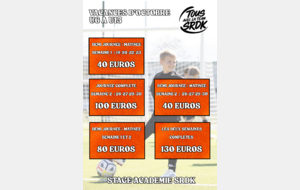 STAGE ACADEMIE SRDK - VACANCE D'OCTOBRE
