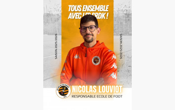 NICOLAS LOUVIOT RESPONSABLE ECOLE DE FOOTBALL