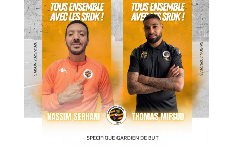 NASSIM SERHANI ET THOMAS MIFSUD, ENTRAINEURS DES GARDIENS DE  L'ACADEMIE