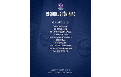 LA COMPOSITION DU GROUPE POUR LA R2 F