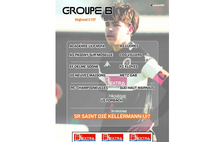LE GROUPE B POUR LES U17 REGIONAL 2